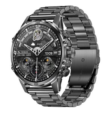 CF53 आउटडोर पुरुष स्मार्ट वॉच फ्लैशलाइट के साथ 1.75 इंच एमोल्ड हार्ट रेट 600mAh बैटरी